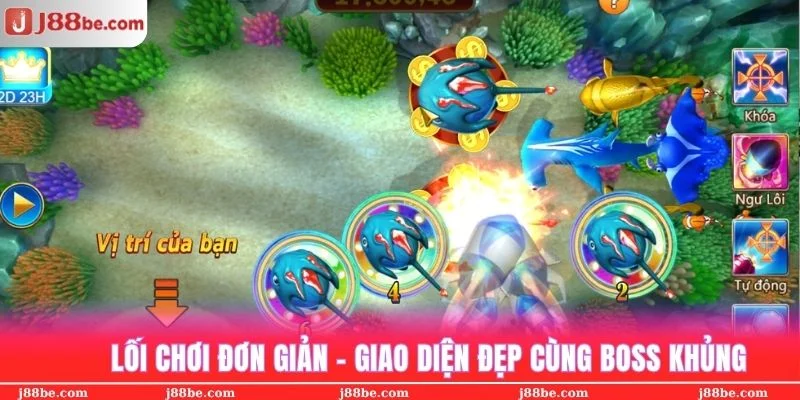 Lối chơi đơn giản và dễ hiểu tại bắn cá J88